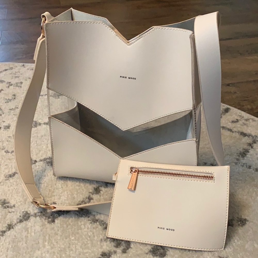 Vegan Leather Bag and Wristlet